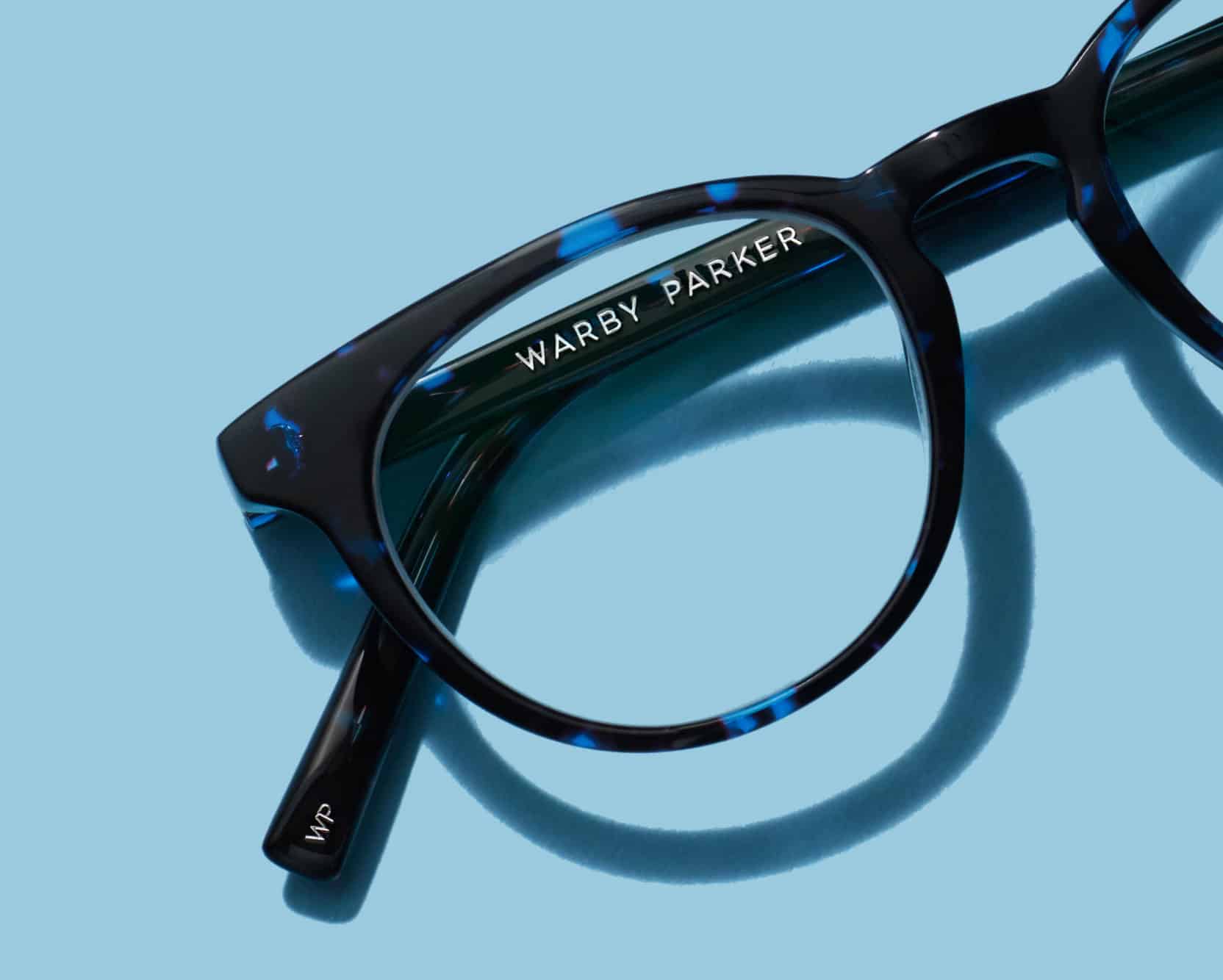 blue glasses
