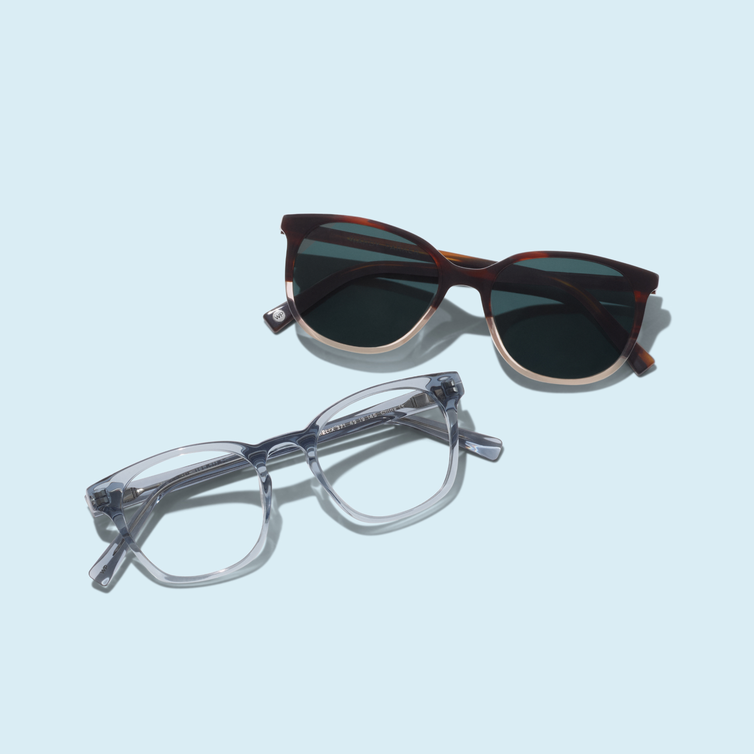 two pairs of progressive glasses