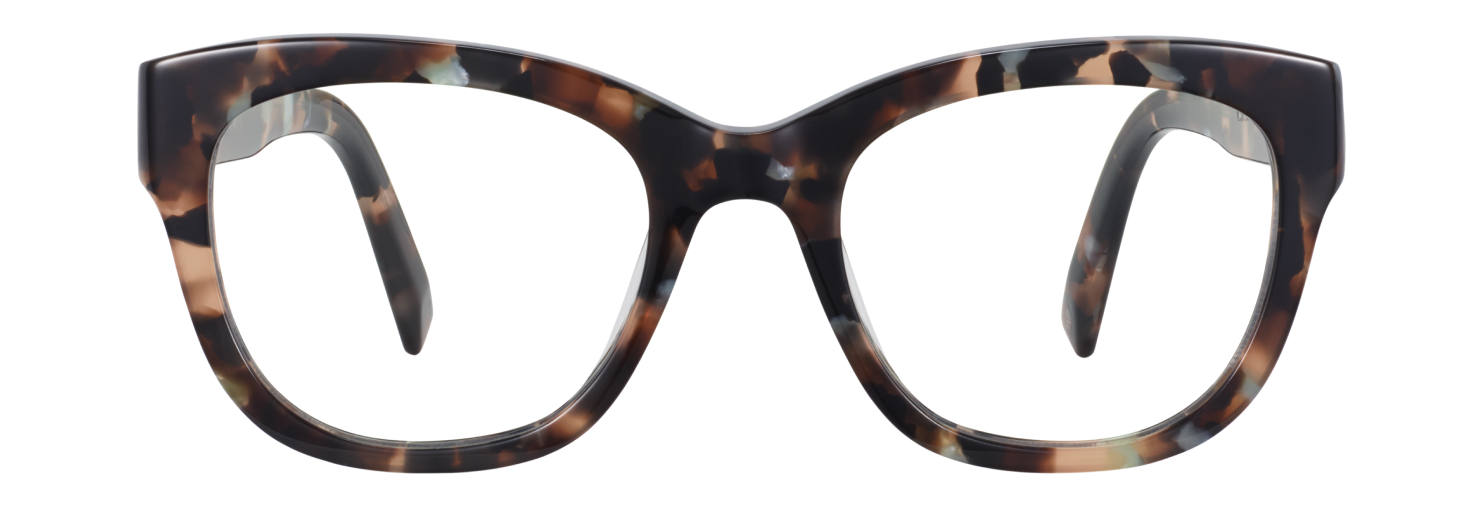 Tatum glasses in smoky pearl tortoise