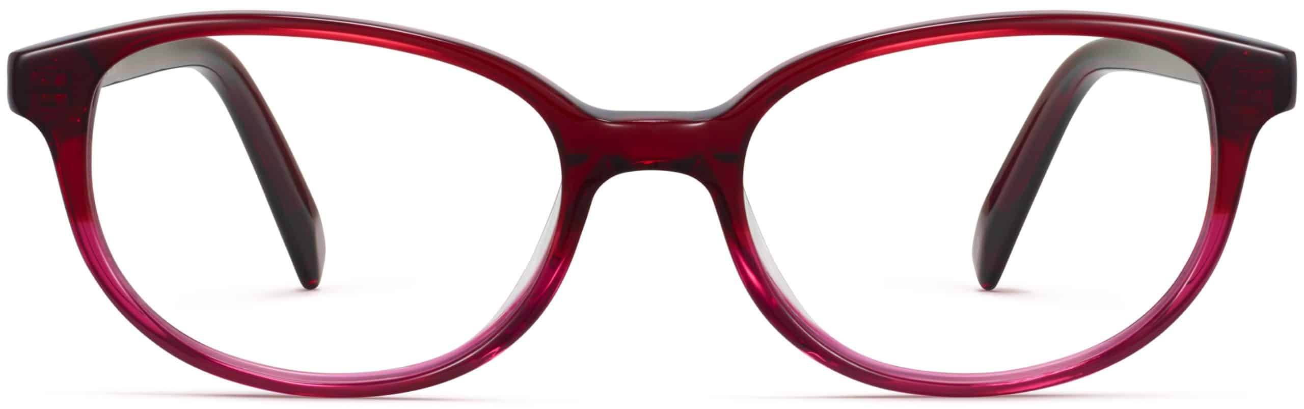 Ira glasses in berry crystal fade