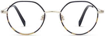 Layton glasses in Goldfinch Tortoise Fade with Polished Gold