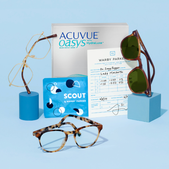 Items for which you may want vision insurance—glasses, sunglasses, contacts, and eye exams.
