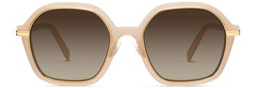 Esperanza sunglasses in Praline with Polished Gold