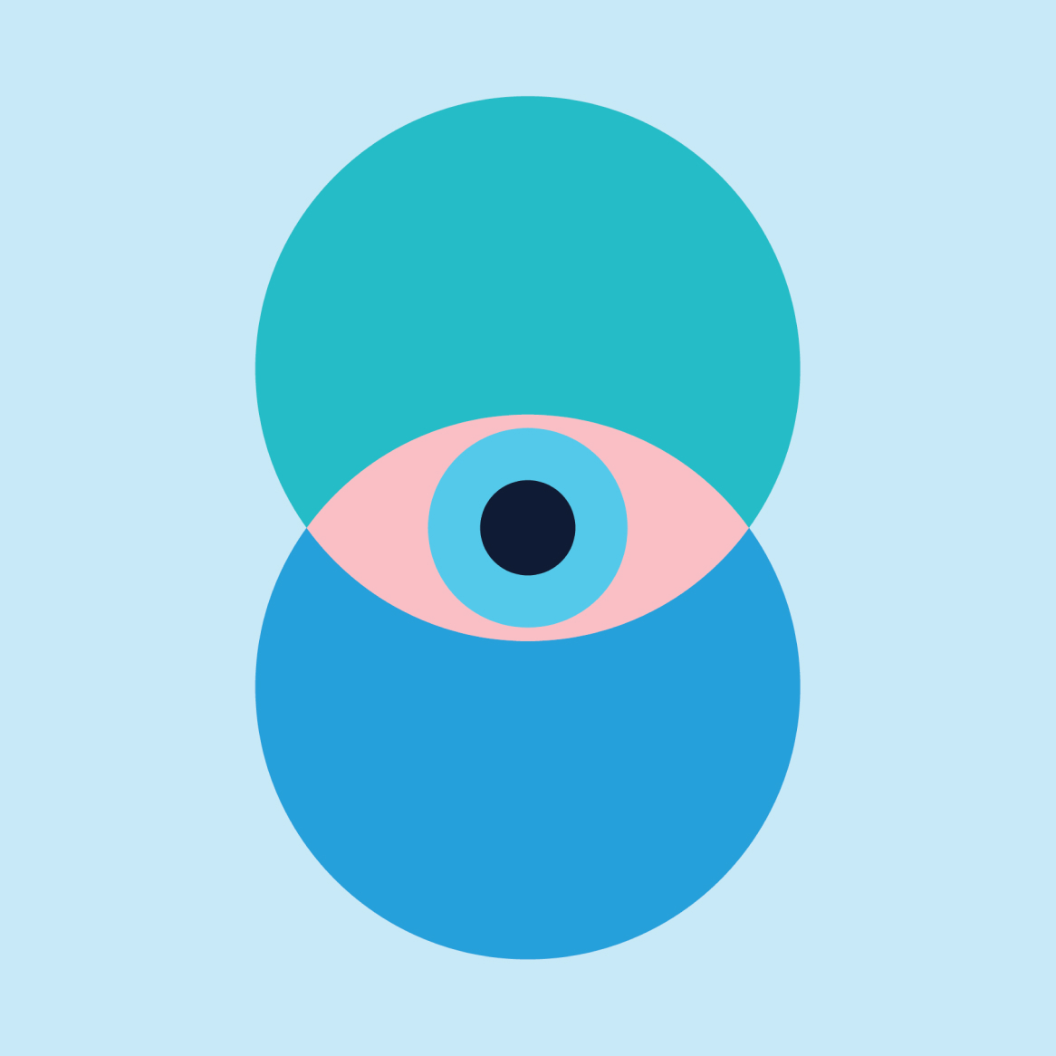 Original artwork showing an irritated eye