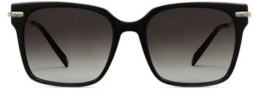 Vela sunglasses in Jet Black with Polished Gold