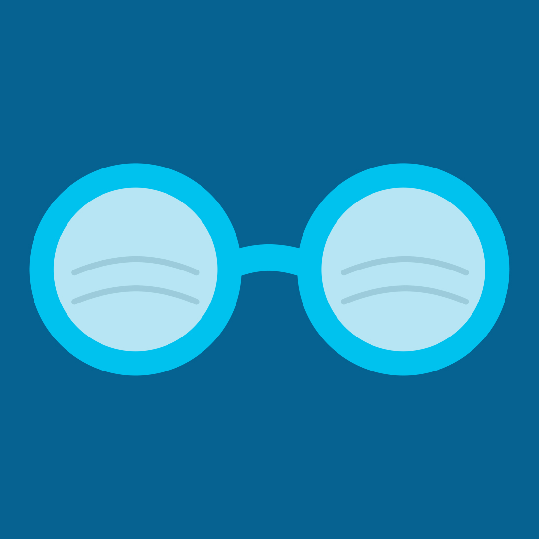 Illustration of a pair of trifocals