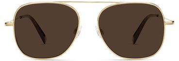 Sade Sunglasses in Polished Gold