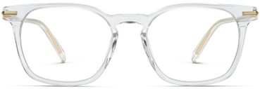 Santiago glasses in Crystal with Polished Gold