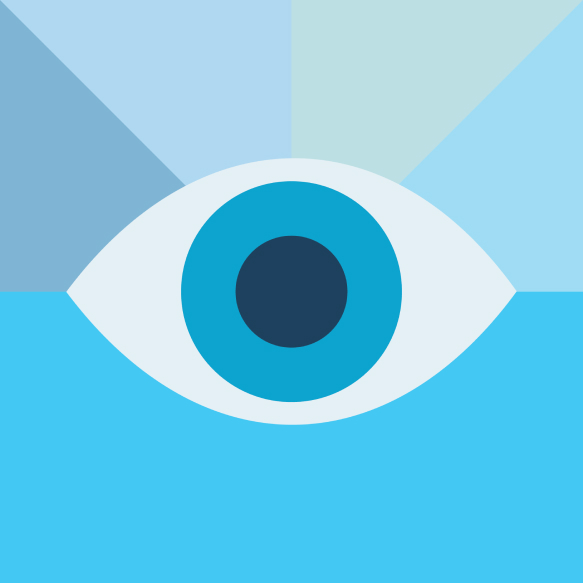 eye with peripheral vision