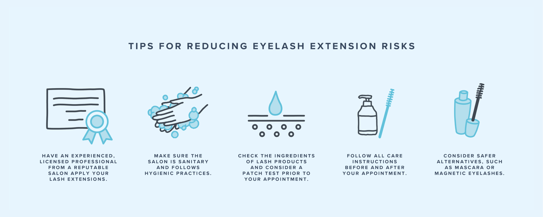 Are eyelash extensions safe? Reducing eyelash extension risks.