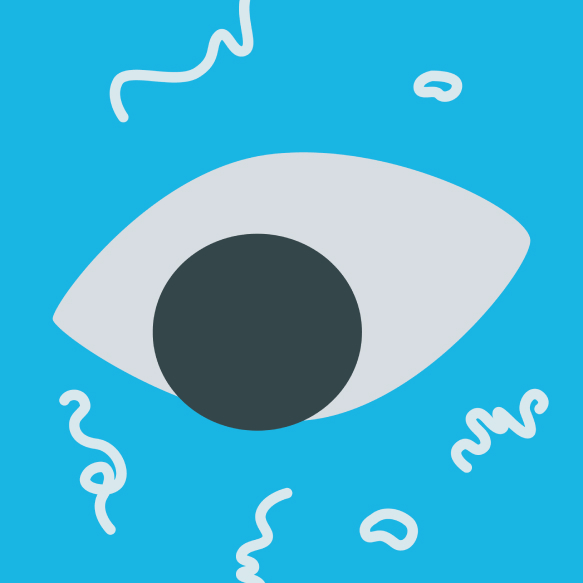 Illustration of different types of eye floaters